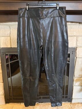 Abercrombie & Fitch Black Faux Leather Leggings